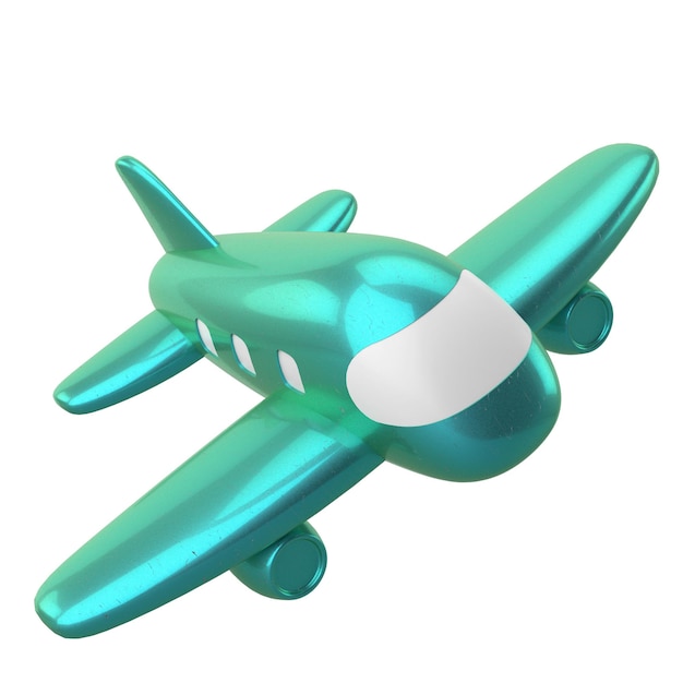 Flugzeug 3D Reiselement 3D-Illustration