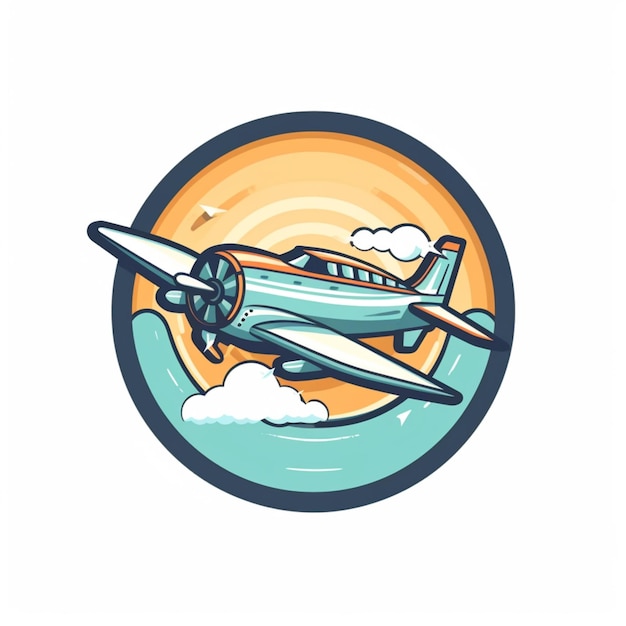 Flugzeug-Cartoon-Logo 7