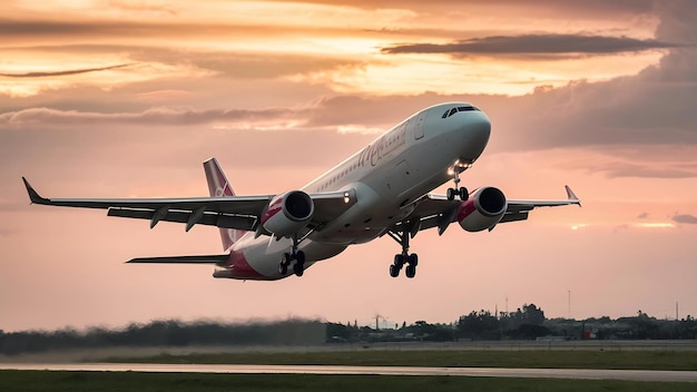 Flugzeug, das mit dem Luftverkehr reist