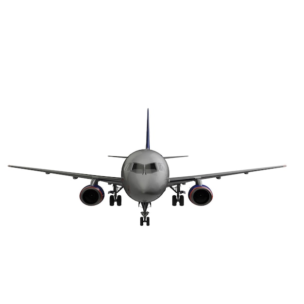 Flugzeug isoliert auf weißem Hintergrund