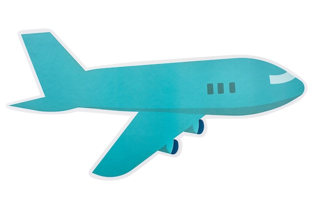 Flugzeug-Papier-Craft-Ikon-Design-Aufkleber