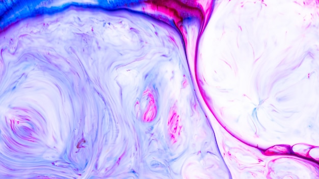 Fluid Art.-Nr. Abstrakte flüssige Farbe strukturierter Hintergrund mit dekorativen Spiralen und Strudeln. Flüssiger rosa blauer Hintergrund. Trendige Tapete