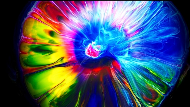 Fluide flüssige Kunst Acryl-Ölfarben Textur Hintergrund abstrakt mischender Farbeffekt Flüssige farbige Acrylgrafik fließt Spritzer Flüssige Kunsttextur überfüllte Farben