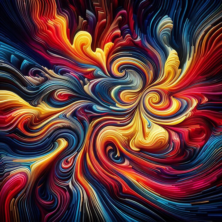 Fluidez dinámica Abstracto Antecedentes Ai Generativo
