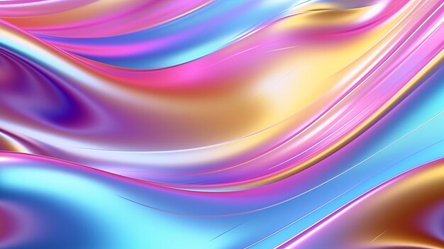 Foto fluido abstracto fondo multicolor ondas orgánicas psicodélico futurista metal líquido