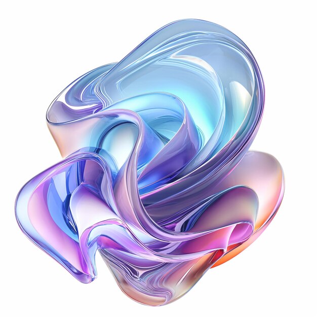 Fluido redonda forma 3D de líquido salpicaduras de vidrio holográfico en movimiento esfera líquida irisante