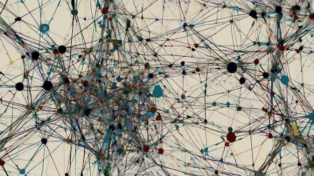 Flujo dinámico de datos Ilustración en dibujos animados de un flujo continuo de datos que fluye a través de una serie
