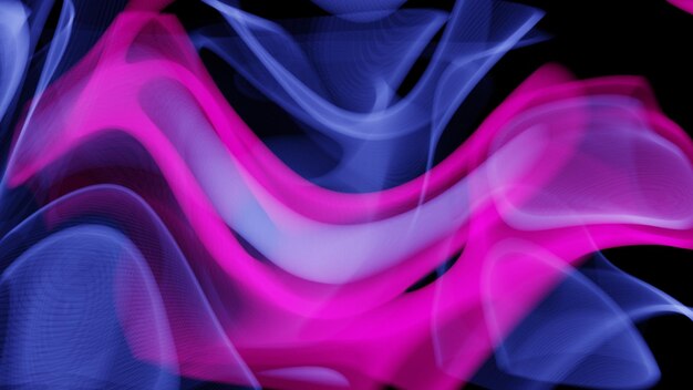 Flujo de iluminación ondas de luz abstractas