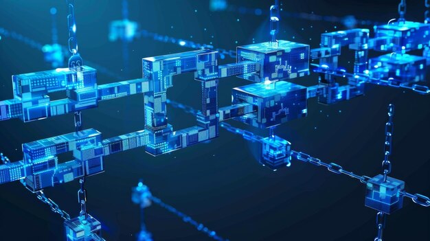 El flujo sin problemas de bienes y servicios facilitado por blockchain en la cadena de suministro global