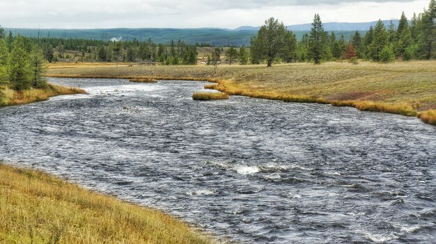 Fluss, der durch die Landschaft fließt
