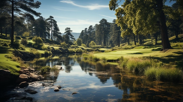 Fluss in der Natur