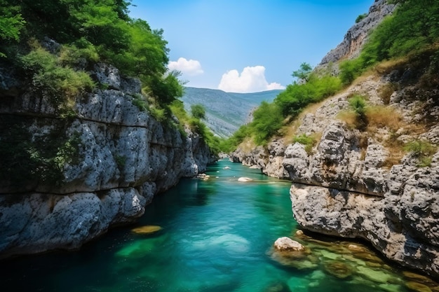 Foto fluss moraca canyon platije montenegro canyon bergstraße malerische reise schöner berg