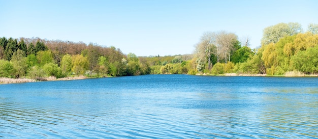 Fluss-Seen-Landschaft