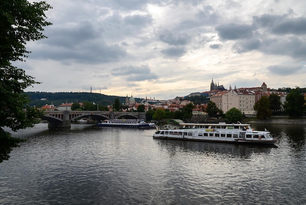 Fluss Vltava in Prag