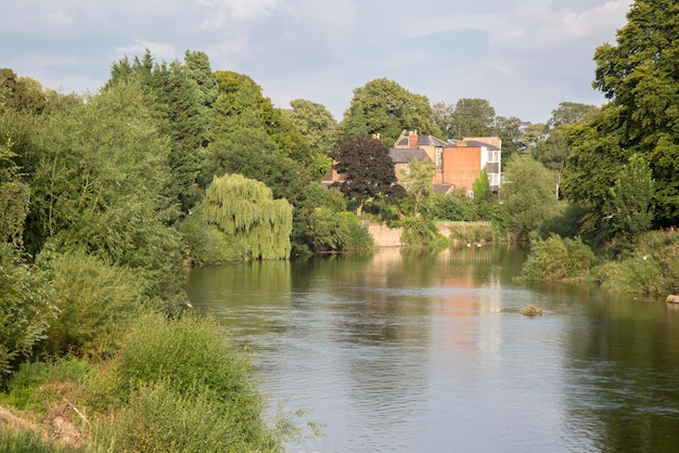 Fluss Wye in Hereford, England, Vereinigtes Königreich