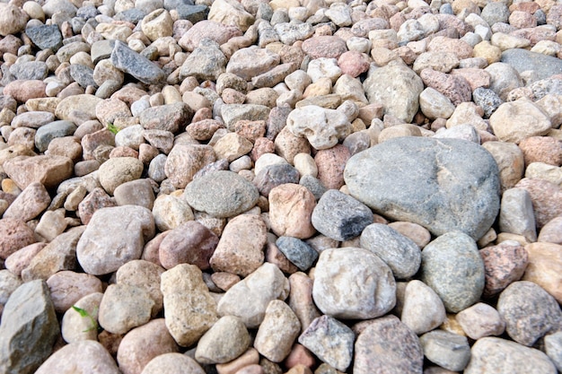 Flusssteine liegen von oben, Hintergründe und Textur