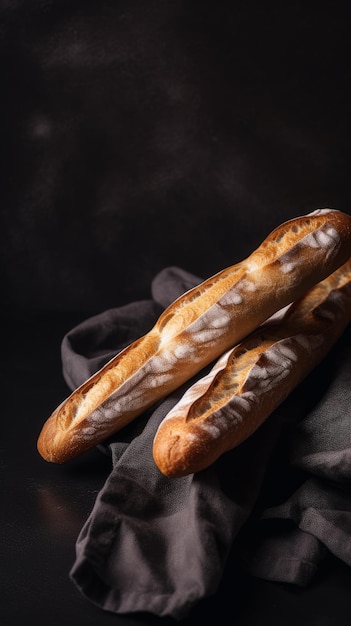 Flute Baguette Brote für Werbung, Bäckereien, Supermärkte und mehr