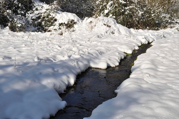 Fluxo na neve na Bretanha