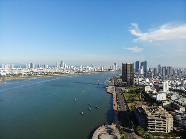 Foto flycam da nang city von oben