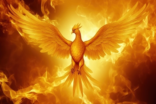 Flying Phoenix pegou fogo criado com IA generativa