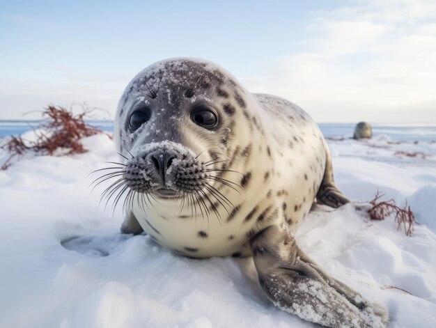 La foca en el país de las maravillas de invierno