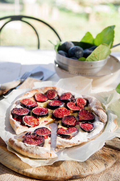 Focaccia con higos