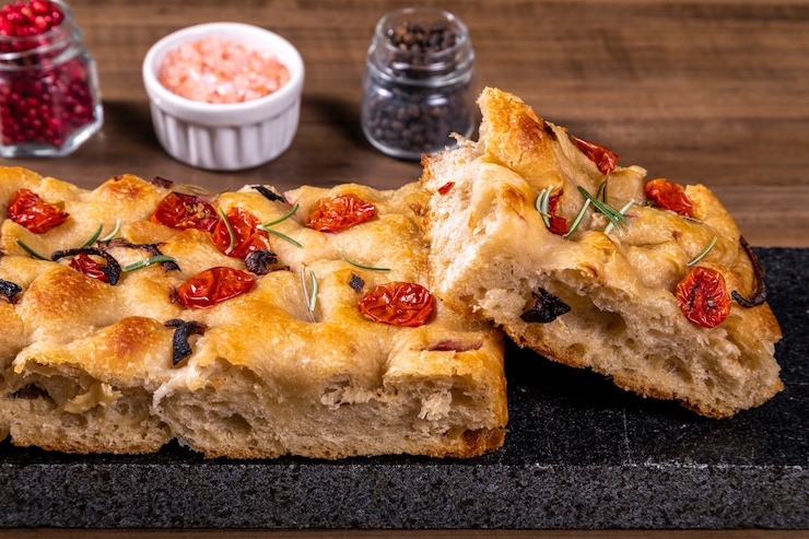Foto focaccia italiana tradicional