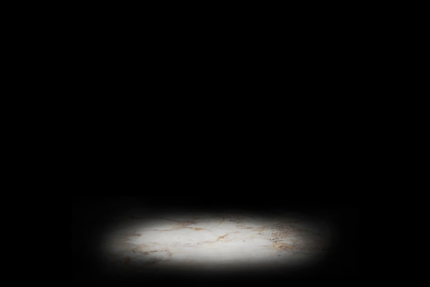 Foto foco de luz sobre fondo de pantalla de escenario de mármol blanco
