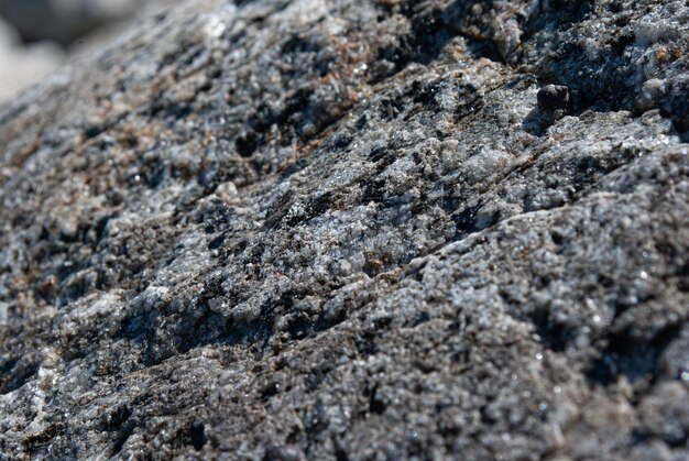 Foto foco seletivo. lindas pedras. granito e quartzo.