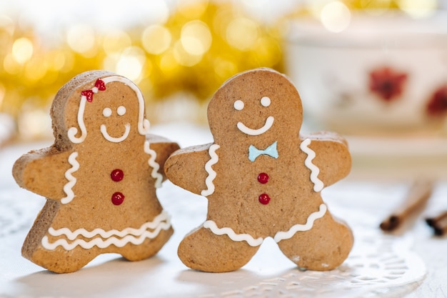 Fofinho feito à mão tema de Natal decorados cookies