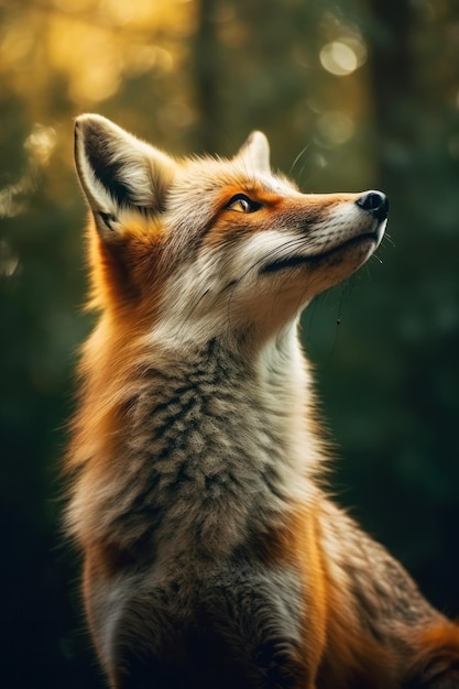 Fofo lindo raposa fotografia de vida selvagem generativa AI
