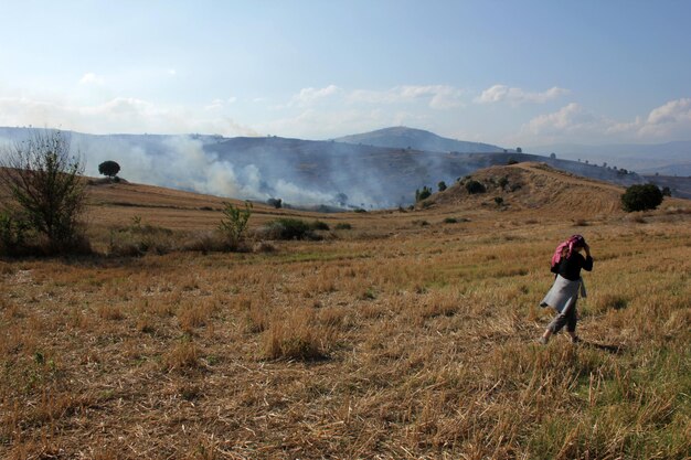 fogo de palha