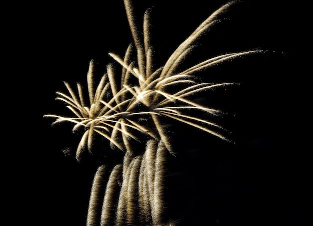 Fogos de artifício, jogos pirotécnicos para celebrar o ano novo ou