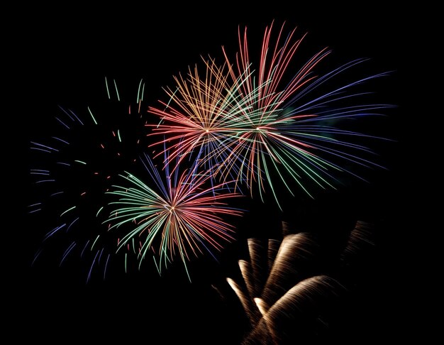 Fogos de artifício, jogos pirotécnicos para celebrar o ano novo ou outros eventos importantes