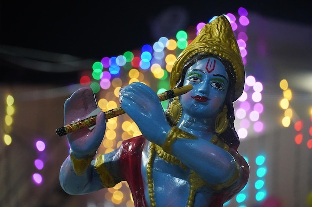 Fokussiertes Lord-Krishna-Bild hd