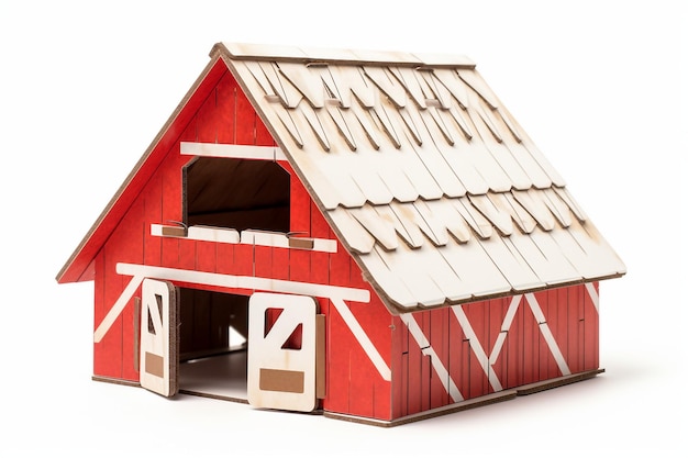 Fold and Go Barn em fundo branco