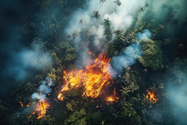 Folgen des Klimawandels für Regenwaldbrände