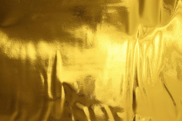 folha de fundo de textura de ouro amassada dourada