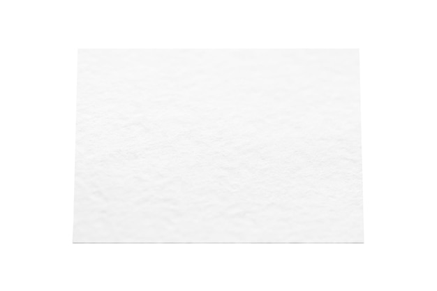 Folha de papel emoldurada sobre fundo branco