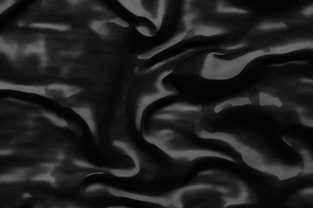 Foto folha retangular enrugada preta cheia com textura de látex