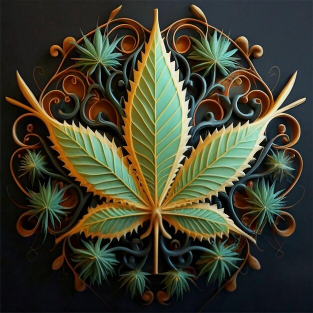 Folhas de Cannabis sativa