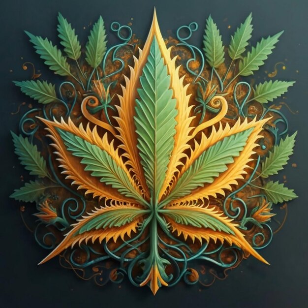 Folhas de Cannabis sativa