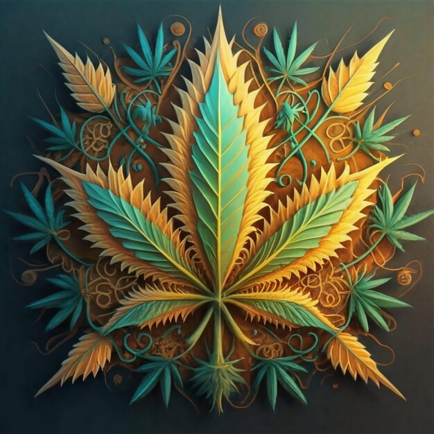 Folhas de Cannabis sativa