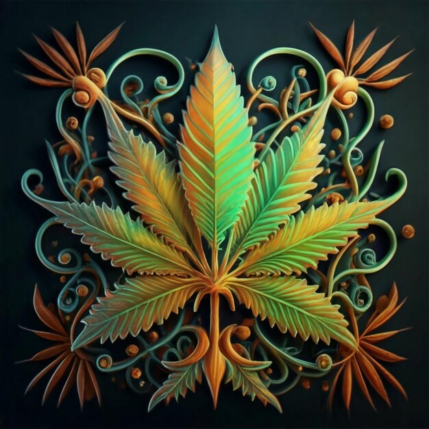 Folhas de Cannabis sativa