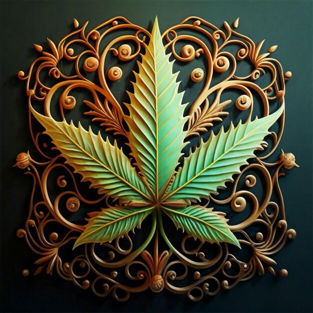 Folhas de Cannabis sativa