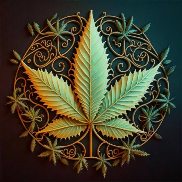 Folhas de Cannabis sativa