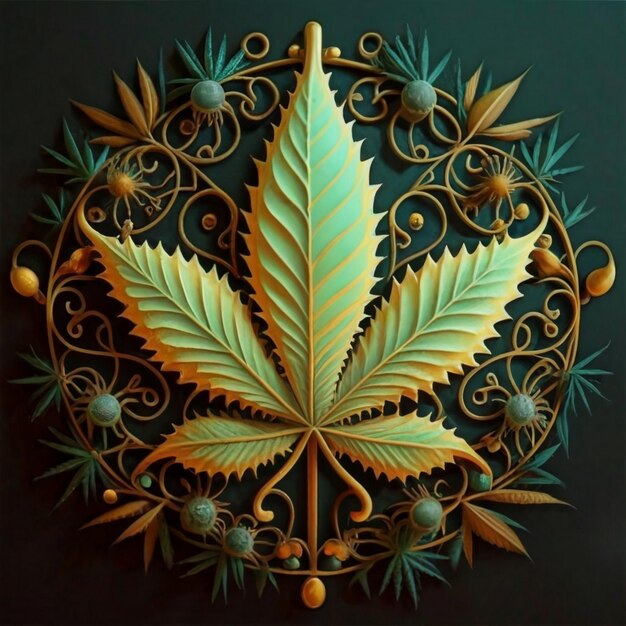 Folhas de Cannabis sativa