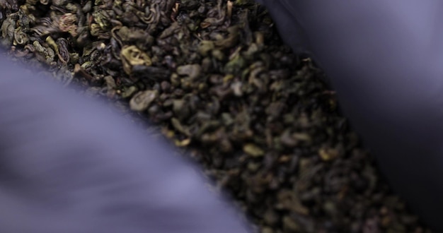 Folhas de chá secas de alta qualidade prontas para fazer chá verde