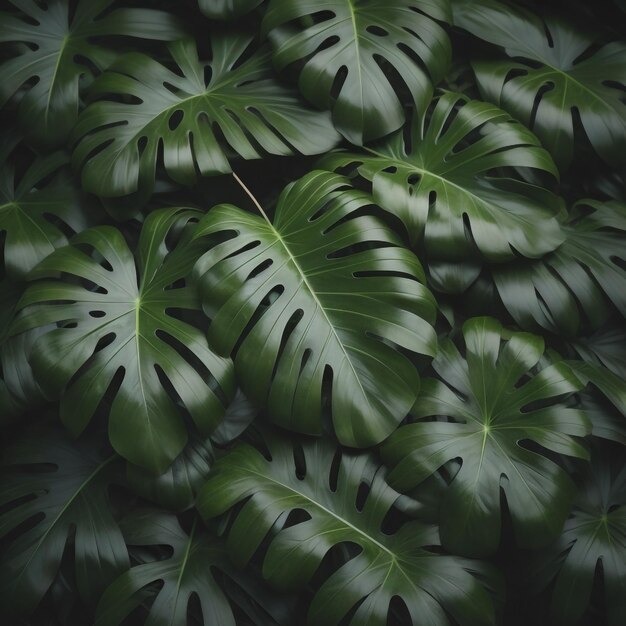 Foto folhas de monstera