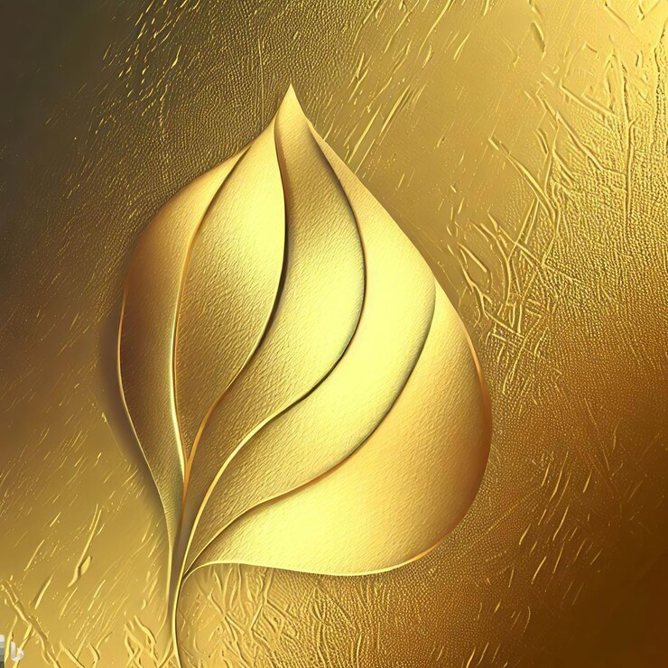 Foto folhas de ouro
